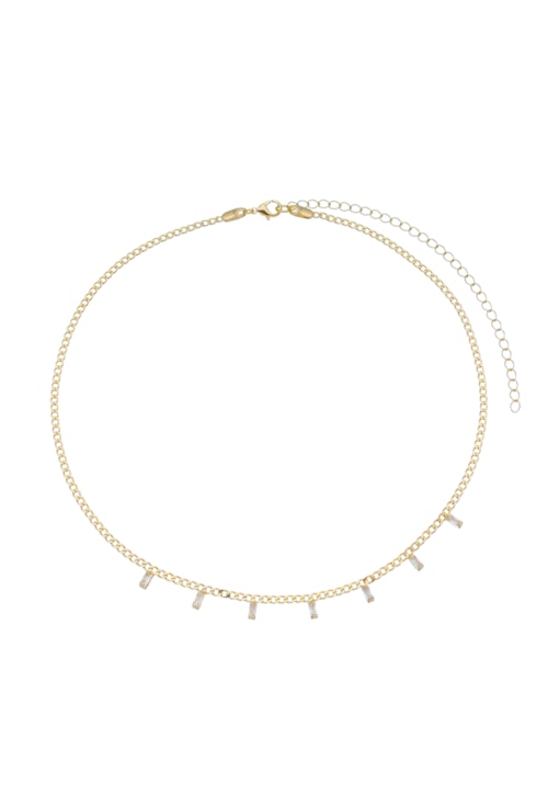 CHOKER DE CORRENTE GRUMET COM ZIRCÔNIAS CH195-O