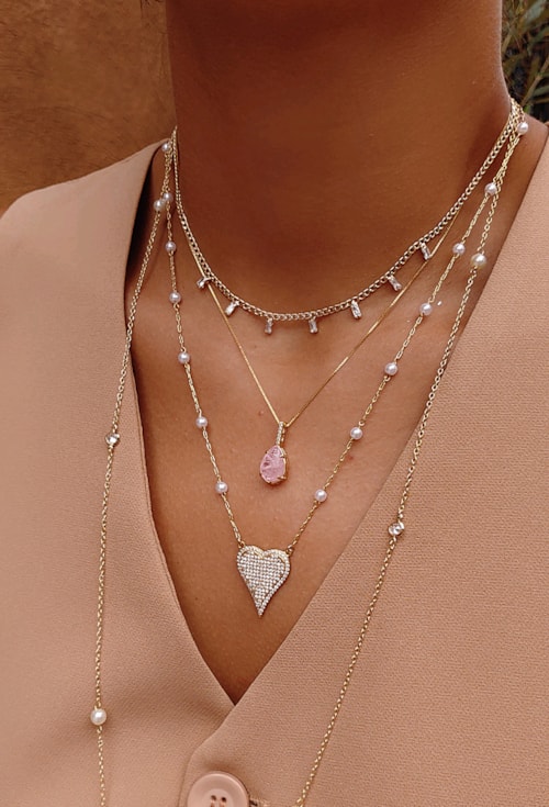 CHOKER DE CORRENTE GRUMET COM ZIRCÔNIAS CH195-O