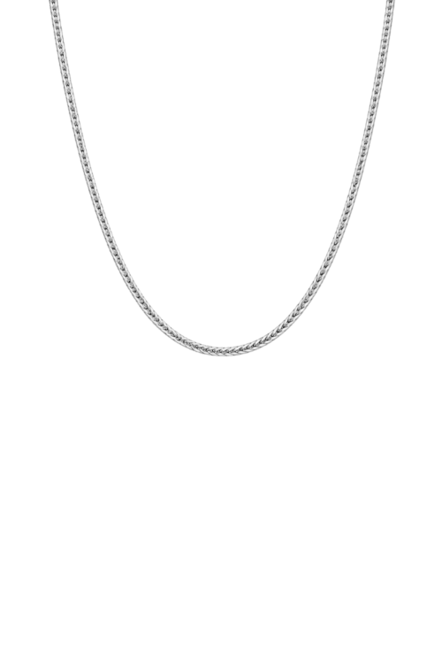 CHOKER DE CORRENTE METÁLICA COM EXTENSOR BANHADO A RÓDIO CH398-R