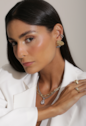 CHOKER DE CORRENTE METÁLICA COM EXTENSOR BANHADO A RÓDIO CH398-R