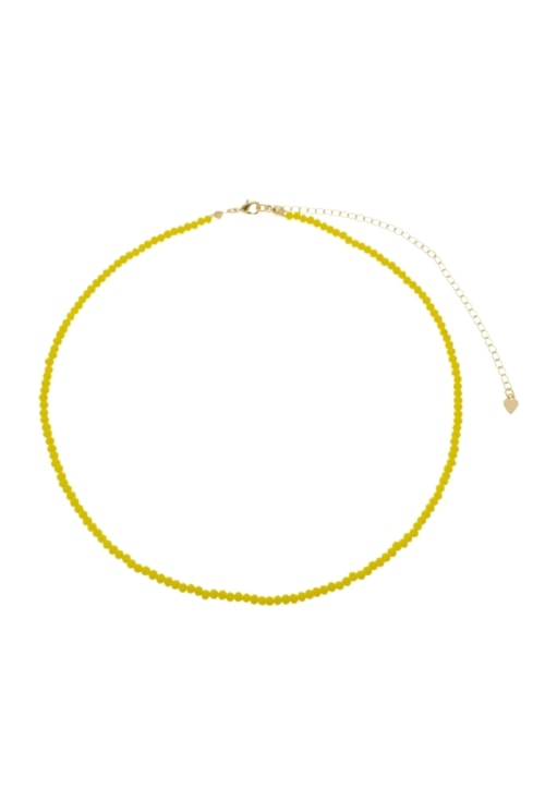 CHOKER DE CRISTAIS AMARELO CH336-O