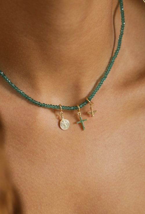 CHOKER DE CRISTAIS TURMALINA CH336-O