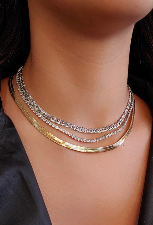 CHOKER DE ELO DUPLO CH212-R