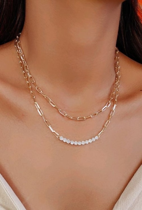 CHOKER DE ELOS COM RIVIERA CH172-O