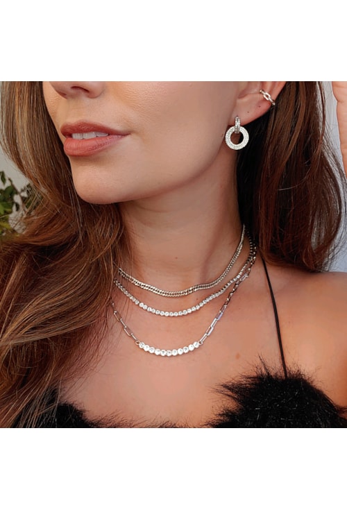 CHOKER DE ELOS COM RIVIERA CH172-R