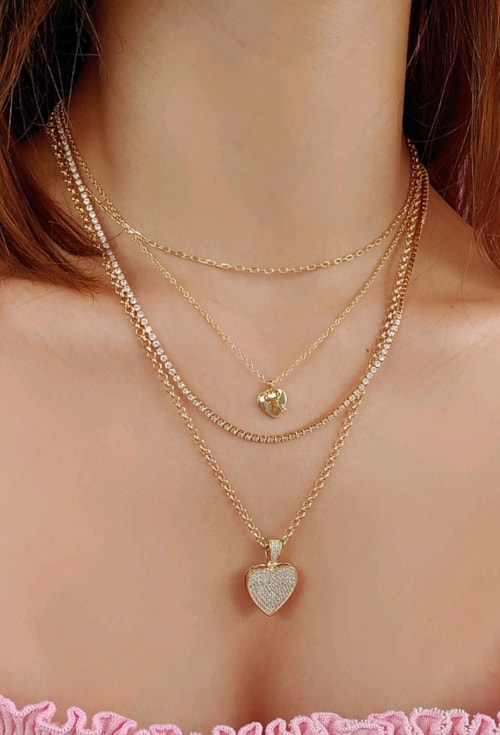 CHOKER DE ELOS FINA NO OURO CH201-O CHOKER DE ELOS FINA NO OURO CH201-O