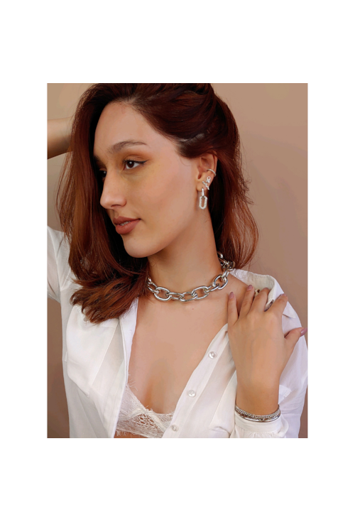 CHOKER DE ELOS GRANDES NO RÓDIO CH068-R