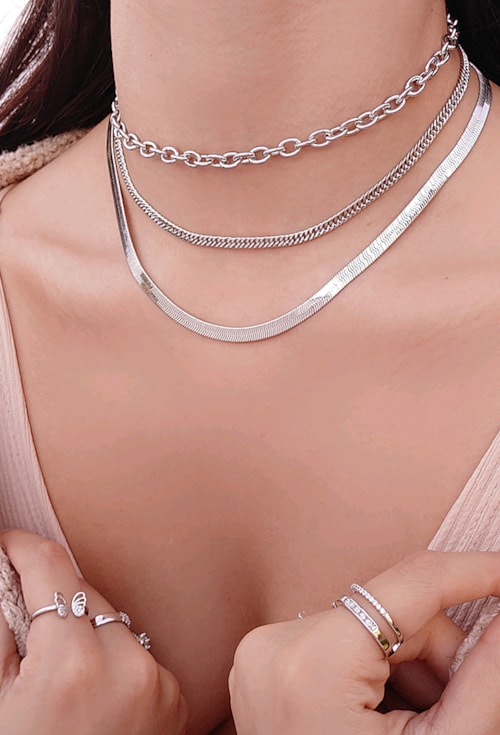 CHOKER DE ELOS PEQUENOS CH060-R CHOKER DE ELOS PEQUENOS CH060-R