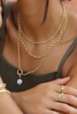 CHOKER DE ELOS PORTUGUÊS MINIMALISTA NO OURO CH262-O