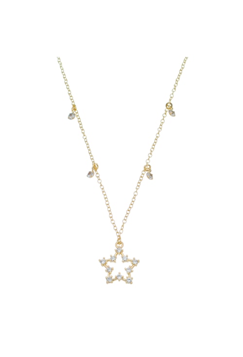 CHOKER DE ESTRELA E PONTOS DE LUZ EM ZIRCÔNIA CH194-O CHOKER DE ESTRELA E PONTOS DE LUZ EM ZIRCÔNIA CH194-O