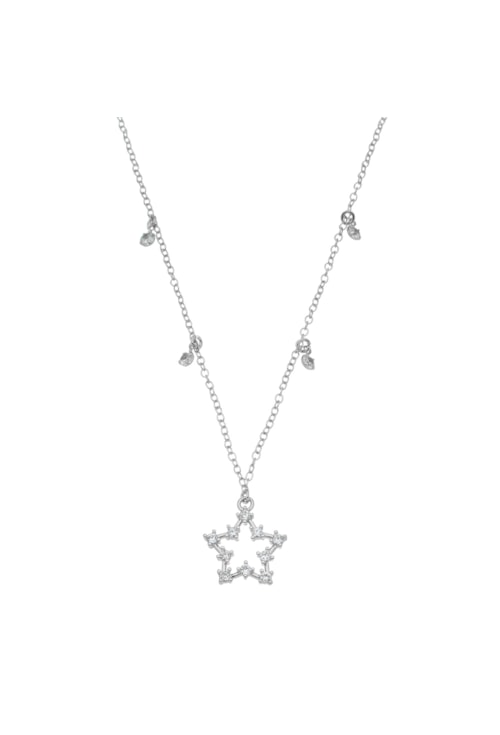 CHOKER DE ESTRELA E PONTOS DE LUZ EM ZIRCÔNIA CH194-R