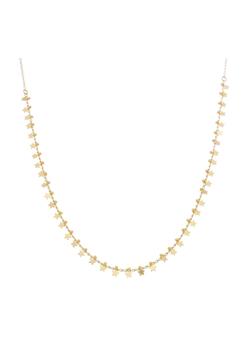 CHOKER DE ESTRELAS E BOLINHAS NO OURO CH114-O CHOKER DE ESTRELAS E BOLINHAS NO OURO CH114-O