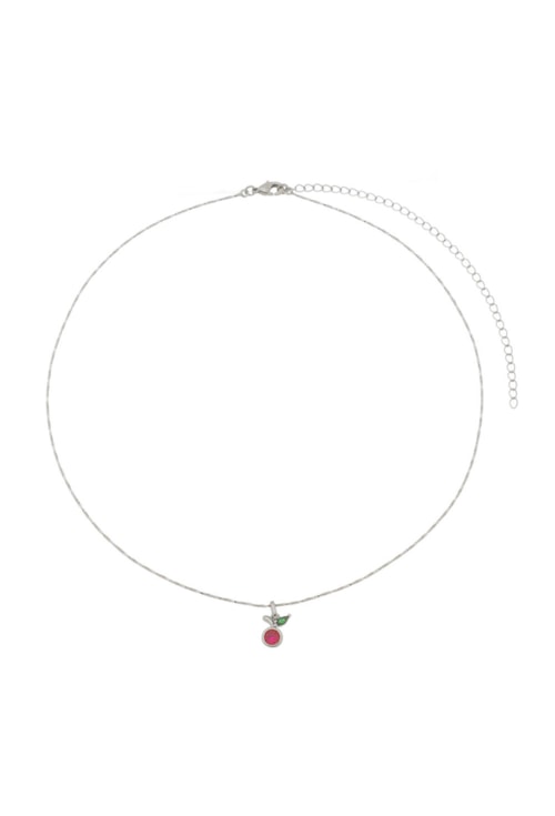 CHOKER DE FIO NO RÓDIO COM PINGENTE CEREJA CH169-R CHOKER DE FIO NO RÓDIO COM PINGENTE CEREJA CH169-R