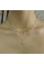 CHOKER DE FLOR COM ZIRCÔNIA CRISTAL NO OURO CH117-O