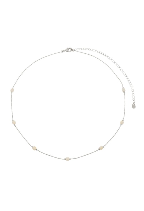 CHOKER DE MADRE PÉROLA NO RÓDIO CH165-R