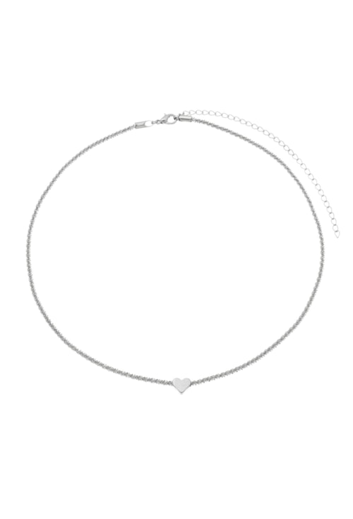 CHOKER DE MALHA COM CORAÇÃO NO RÓDIO CH131-R