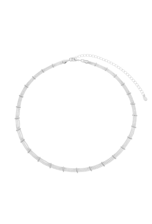 CHOKER DE MALHA TRIPLA NO RÓDIO CH319-R CHOKER DE MALHA TRIPLA NO RÓDIO CH319-R