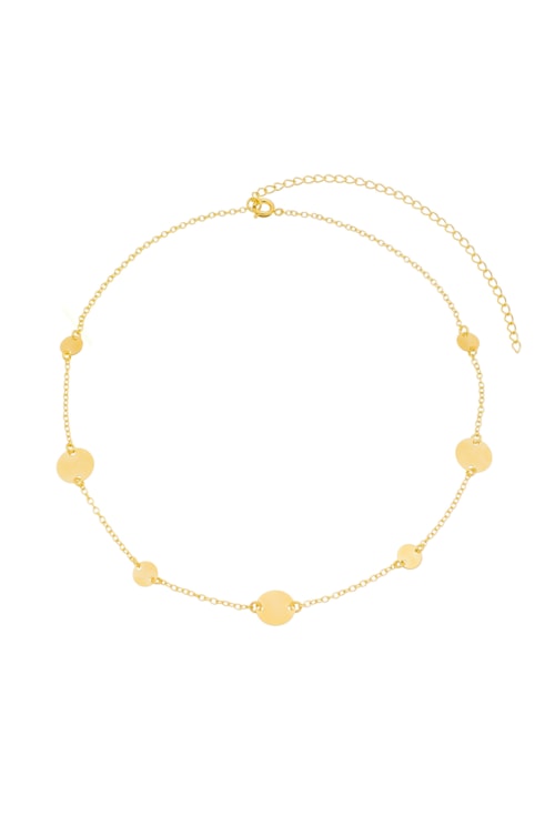 CHOKER DE MEDALHAS NO OURO CH129-O