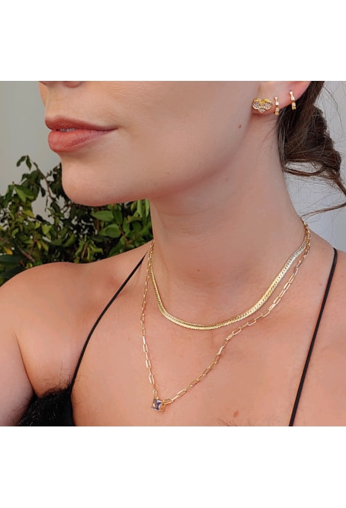 CHOKER DE PEDRA TANZANITA CH178-O