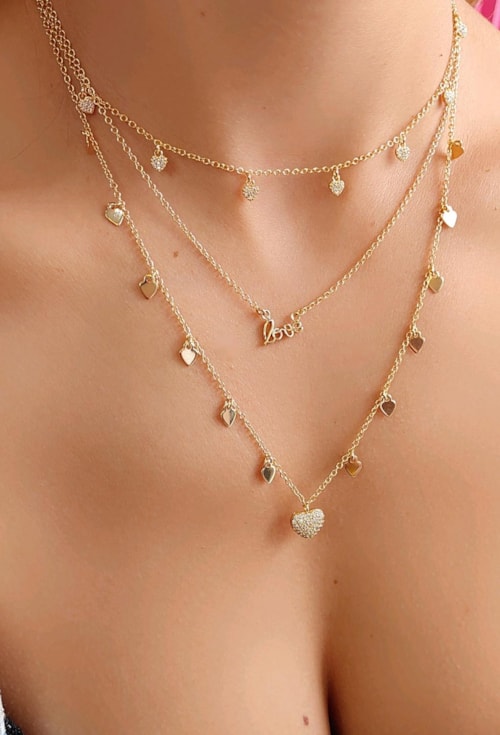 CHOKER DE PINGENTE LOVE CH181-O