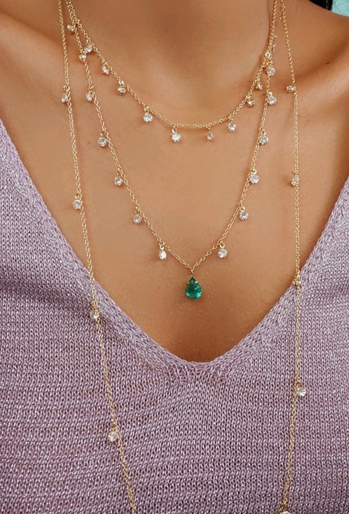 CHOKER DE PONTO DE LUZ ZIRCÔNIAS CRISTAIS CH204-O