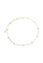 CHOKER DE TREVO PEROLADO NO OURO CH291-O