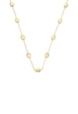 CHOKER DELICADA COM GOTAS LISAS NO OURO CH374-O