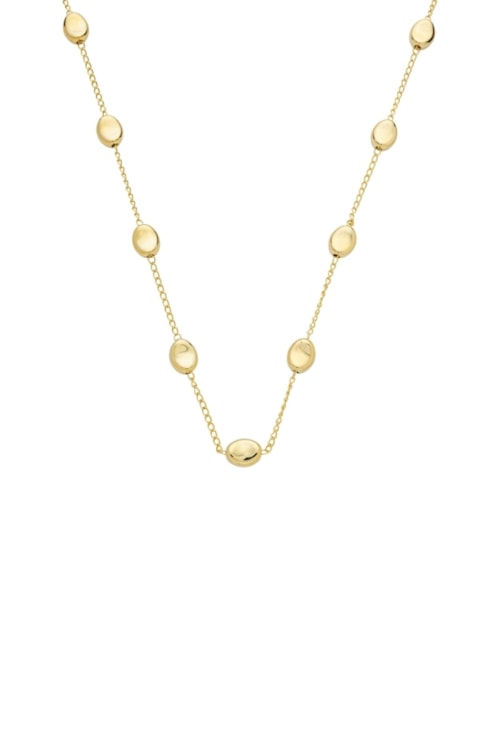 CHOKER DELICADA COM GOTAS LISAS NO OURO CH374-O