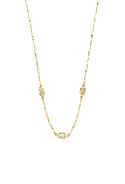 CHOKER DELICADA COM PEDRA CRISTAL CH367-O