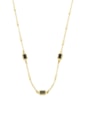 CHOKER DELICADA COM PEDRA ÔNIX CH367-O