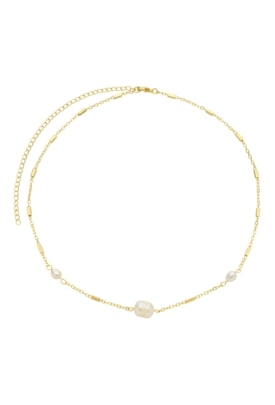 Produto CHOKER DELICADA COM TUBINHOS E PÉROLA BARROCA CH366-O