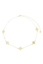 CHOKER DELICADA DE TREVOS NO OURO CH303-O