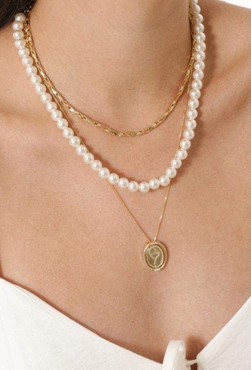 CHOKER ELEGANTE DE PÉROLAS CH255-O CHOKER ELEGANTE DE PÉROLAS CH255-O