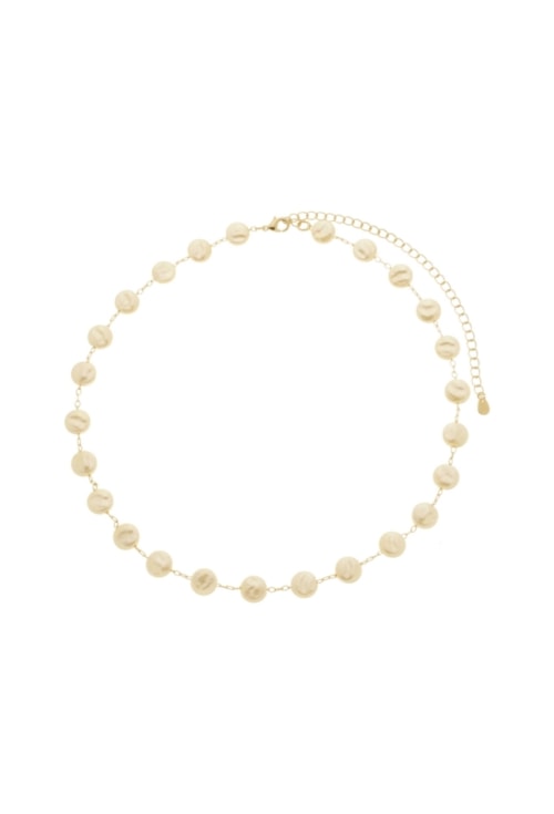 CHOKER ELEGANTE DE PÉROLAS NO OURO CH322-O