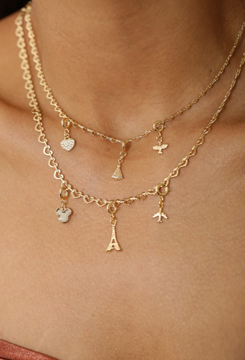 CHOKER ELOS DE CORAÇÃO P NO OURO CH330-O CHOKER ELOS DE CORAÇÃO P NO OURO CH330-O