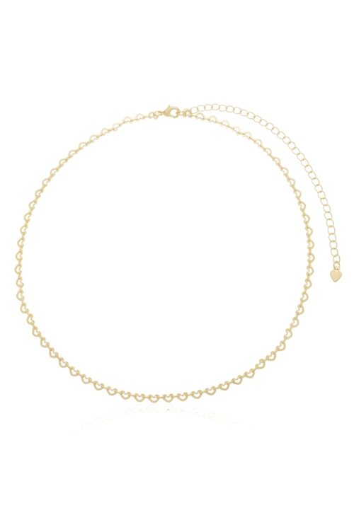CHOKER ELOS DE CORAÇÃO P NO OURO CH330-O CHOKER ELOS DE CORAÇÃO P NO OURO CH330-O
