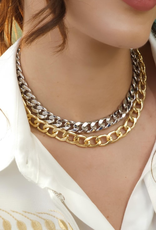 CHOKER ELOS GRUMET NO OURO CH203-O