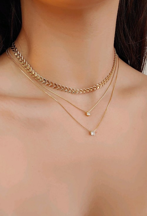 CHOKER ESCAMA DE PEIXE NO OURO CH158-O CHOKER ESCAMA DE PEIXE NO OURO CH158-O