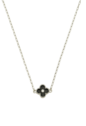 CHOKER INSÍRAÇÃO COM TREVO ESMALTADO ÔNIX CH359-R