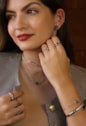 CHOKER INSÍRAÇÃO COM TREVO ESMALTADO ÔNIX CH359-R