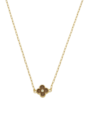 CHOKER INSPIRAÇÃO COM TREVO ESMALTADO MARROM CH359-O