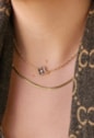 CHOKER INSPIRAÇÃO COM TREVO ESMALTADO MARROM CH359-O