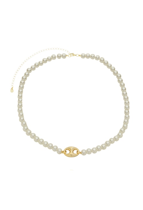 CHOKER INSPIRAÇÃO LACRE COM PÉROLAS NO OURO CH341-O CHOKER INSPIRAÇÃO LACRE COM PÉROLAS NO OURO CH341-O