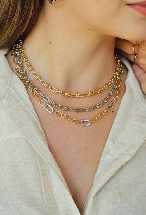CHOKER INSPIRAÇÃO MODERNO DE ELOS PEQUENO CH305-R CHOKER INSPIRAÇÃO MODERNO DE ELOS PEQUENO CH305-R