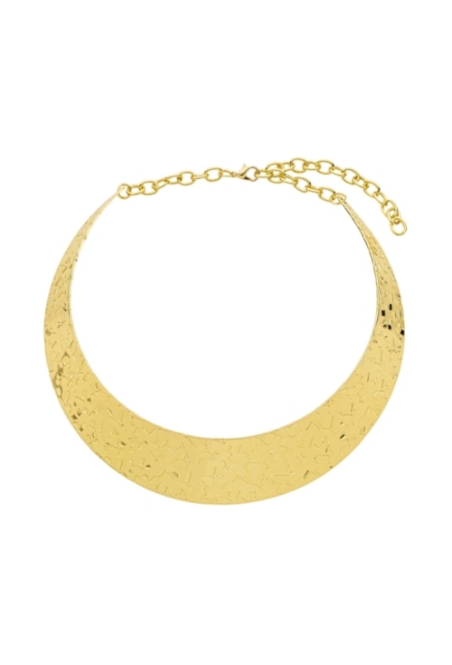 CHOKER MAXIMALISTA RÍGIDA TEXTURIZADA CH370-O