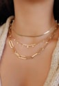 CHOKER MINI MEDALHAS COM CRISTAIS CITRINO CH231-O