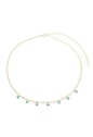 CHOKER MINI MEDALHAS COM CRISTAIS TURMALINA CH231-O