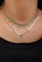 CHOKER MINI MEDALHAS COM CRISTAIS TURMALINA CH231-O