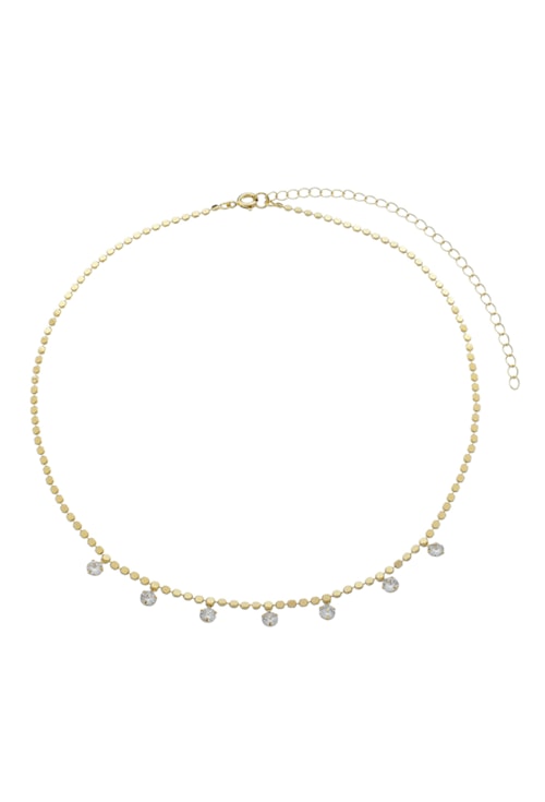 CHOKER MINI MEDALHAS COM ZIRCÔNIA CH231-O
