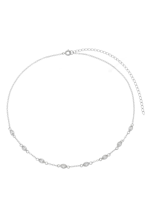 CHOKER NAVETES CRISTAIS NO RÓDIO CH132-R